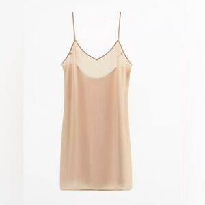 Zara Beige Slip Dress